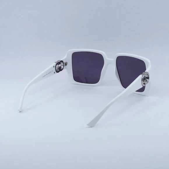 🕶️ New Gucci GG1692S 003 Sunglasses - White Frame, Grey Lenses